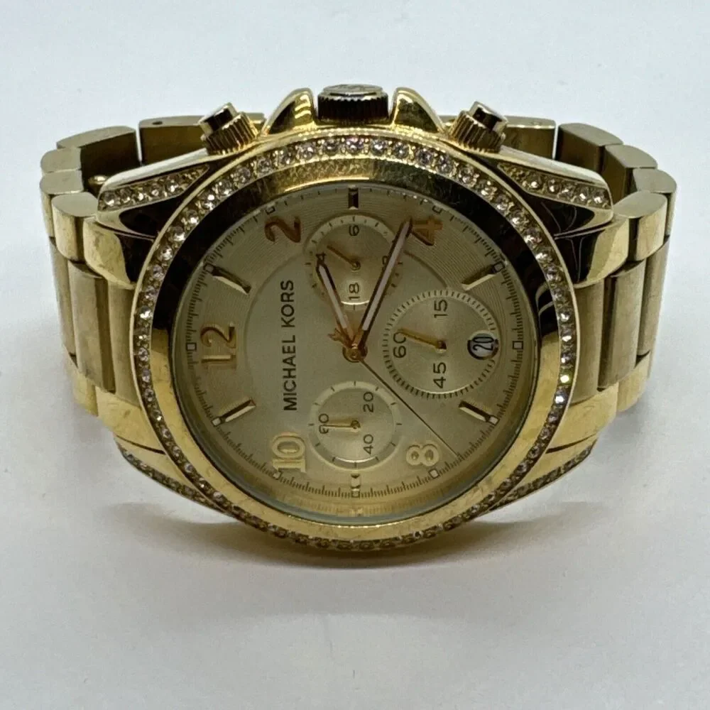 Michael Kors Blair MK5166 Women's Gold Stainless Steel Analog Dial Watch JNA594